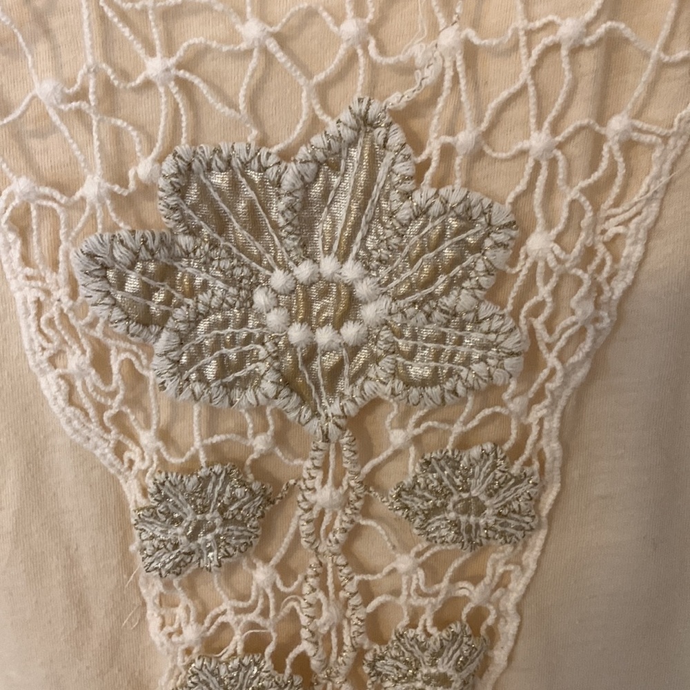 Realitee Racerback Tank Top with Flower Detail - Picture 2 of 5